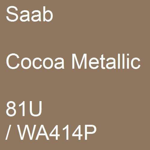 Saab, Cocoa Metallic, 81U / WA414P.